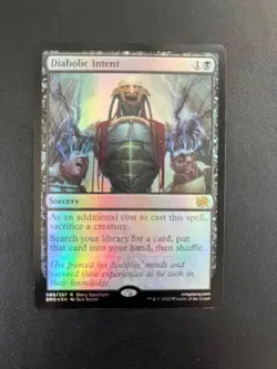 MTG- Diabolic Intent x1 - Brother's War - FOIL - Image 1