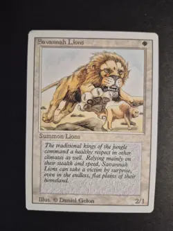 Savannah Lions (Revised Edition) Regular MTG - Image 1