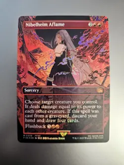 Magic the Gathering #339 Nibelheim Aflame Foil - Image 1