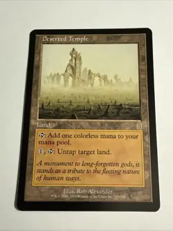 Deserted Temple LP Light Play Odyssey MTG [7038] - Image 1