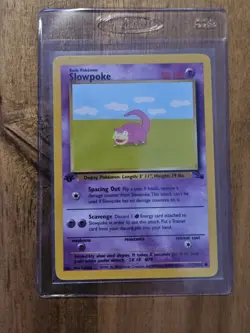 Slowpoke - 1st Edition - Near Mint - Fossil Set 55/62 - Pokemon TCG 1999 WOTC - Image 1
