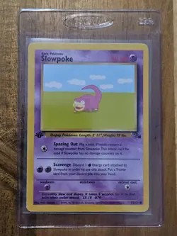Slowpoke - 1st Edition - Near Mint - Fossil Set 55/62 - Pokemon TCG 1999 WOTC - Image 1
