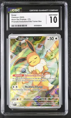 Eevee 173 Sv: Scarlet & Violet Promo Cards Holo Prismatic Evolutions ETB CGC 10 - Image 1
