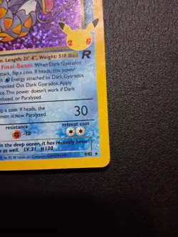 Pokemon Celebrations Dark Gyarados 8/82 Team Rocket Holo Rare 70HP Ice Beam - Image 4
