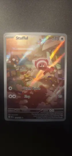 Stufful 154/132 Me01: Mega Evolution Holo Pokemon TCG NM - Image 1
