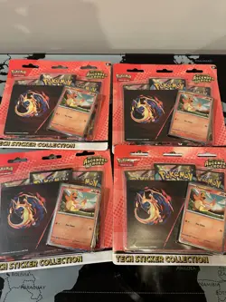 Pokemon TCG Ascended Heroes Tech Sticker Collection Lot of 4 Charmander - Image 2