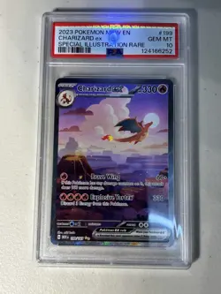 2023 Pokemon EN-Mew 151 Charizard EX 199/165 SIR GEM MINT PSA 10 - Image 3