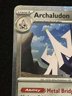 Archaludon 107/142 GameStop STAMPED Holo Promo Pokemon - NM - Image 3