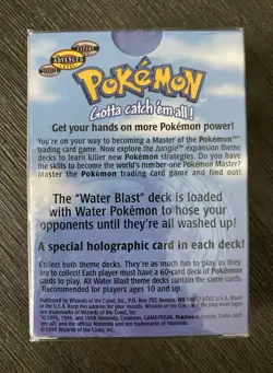 Pokemon TCG 1999 Jungle Mini Theme Deck WOTC New Factory Sealed WATER BLAST Mint - Image 2