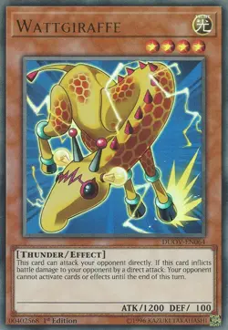 YUGIOH - Wattgiraffe - DUOV-EN064 - Ultra Rare - 1st Edition - NM - FLAT RATE SH - Image 1
