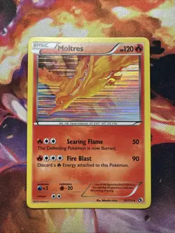Pokemon Moltres Holo Rare B&W Legendary Treasures 22/113 NM - Image 1