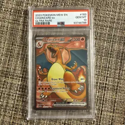 Pokemon TCG Charizard ex 183/165 Scarlet & Violet 151 PSA 10 GEM MINT 💎 - Image 1