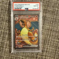 Pokemon TCG Charizard ex 183/165 Scarlet & Violet 151 PSA 10 GEM MINT 💎 - Image 3