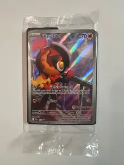 Pokemon TCG Charcadet MEP022 Black Star Promo Pokemon Center Stamped Card sealed - Image 1