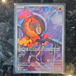 Pokemon TCG Charcadet MEP022 Black Star Promo Pokemon Center Stamped Card sealed - Image 1