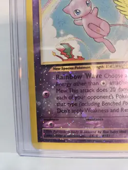 Pokemon Mew TCG 1/18 Southern Islands Reverse Holo HP - Image 2