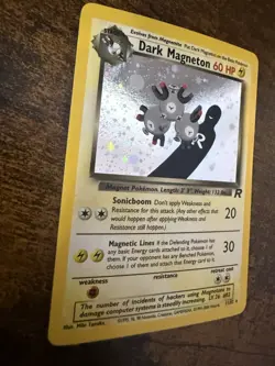 Pokemon TCG Dark Magneton 11/82 Team Rocket Holo Rare LP - Image 2
