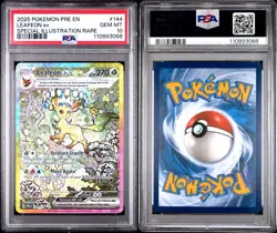 PSA 10 Leafeon ex 144/131 Prismatic Evolutions SIR Graded Pokemon Card - Image 3