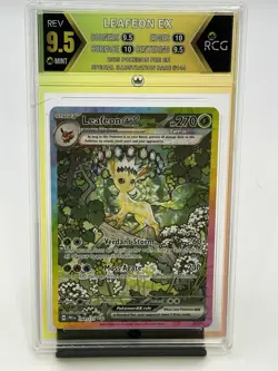 2025 Pokemon Leafeon EX Prismatic Evolutions SIR 144/131 - RCG 9.5 Mint - Nice! - Image 1