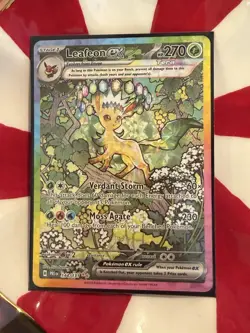 Pokemon Leafeon EX Prismatic Evolutions 144/131 Special Illustration Rare (SIR) - Image 2
