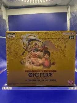One Piece Card Game - Kingdoms of Intrigue OP04 - English Booster Box W/Acrylic - Image 2