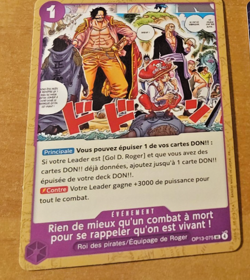 ONE PIECE CARD GAME CARTE FRANCAISE OP13-075 FR JCC MINT 2025 - Image 1