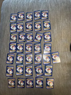 Vintage Pokemon Base Set Unlimited Lot - 36 Cards WOTC 1999 - Pikachu & Starters - Image 2