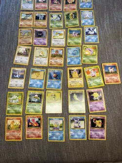 Vintage Pokemon Base Set Unlimited Lot - 36 Cards WOTC 1999 - Pikachu & Starters - Image 4
