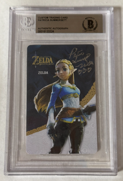 Zelda Breath of the Wild Patricia Summersett Autograph BGS Authentic Custom Card - Image 1