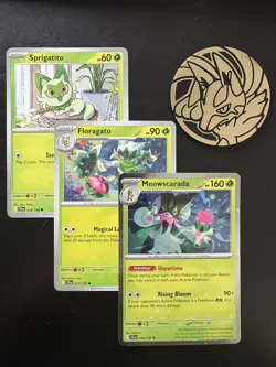Pokemon Meowscarada Floragato Sprigatito - Mega Evolution Promo Cards - Image 1
