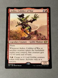 Ardoz, Cobbler of War MTG Jumpstart 2022 Rare NM x1 - Magic Card NM - Image 1
