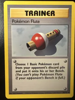 Pokemon Flute Trainer Base Set Regular Card 086/102 1999 - Image 1