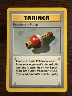 Pokemon Flute 086/102 Base Set (Shadowless) Regular - Image 1
