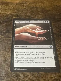 WOTC MTG Iconic Masters Sanguine Bond (U) EX - Image 1