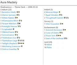 SHADOWMOOR ~ AURA MASTERY Theme Deck Magic the Gathering sealed MtG box - Image 2