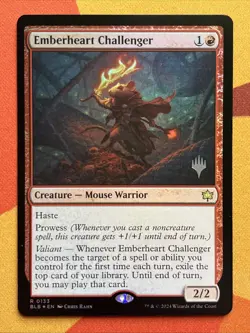Magic MTG - Emberheart Challenger - FOIL [Promo Pack] (0133) Bloomburrow NM - Image 1