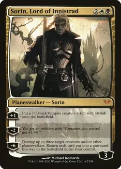Sorin, Lord of Innistrad Dark Ascension LP MTG - Image 1