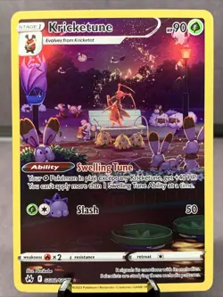 Pokemon TCG Kricketune GG02/GG70 Crown Zenith Galarian Gallery Full Art Holo NM - Image 1