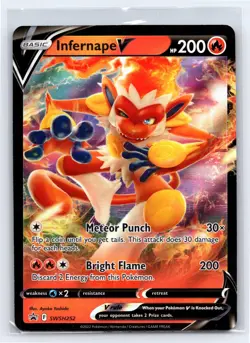 Infernape V SWSH252 - Pokemon Sword & Shield Promo - Promo Holo - NM - Image 1