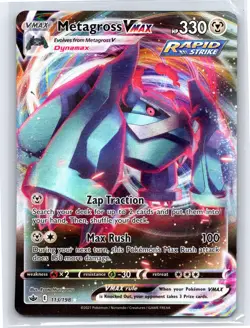 Pokemon TCG -Chilling Reign - Metagross VMAX Ultra Rare Holo 113/198 - Image 1
