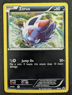 Pokemon 2011 Black White Promos #BW12 Zorua Holo Black Star Promo - Image 1