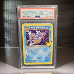 Pokemon Dark Gyarados 8/82 Celebrations Classic Collection Holo PSA 9 2021 - Image 3