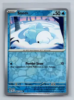 Snom Reverse Holofoil Common SV05: Temporal Forces TEF Water 045/162 Pokemon Car - Image 1
