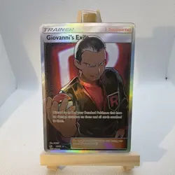 Pokemon Giovanni's Exile Ultra Rare Full Art Holo 67/68 Hidden Fates- A - Image 1