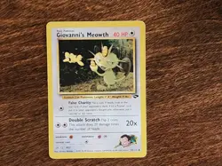 Giovanni's Meowth 43/132 Gym Challenge 1999: NM Near Mint Normal: Pokemon TCG - Image 1
