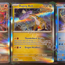 Raging Bolt Walking Wake Gouging Fire Pokemon Legendary Dogs Holo Rare NM - Image 3