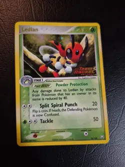 2004 Pokemon EX Team Rocket Returns Ledian Holo Rare #23/109 - Image 1