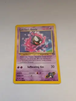 Pokemon TCG Sabrinas Gastly 97/132 English Gym Challenge Vintage - Image 1