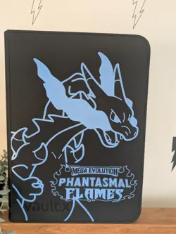 READ DESCRIPTION Vault X - 9 PocketZip Binder - Black Pokemon Phantasmal Flames - Image 1