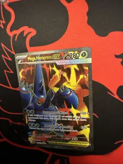 Mega Heracross EX 108/094 Phantasmal Flames Pokemon Full Art Illustration Rare - Image 2